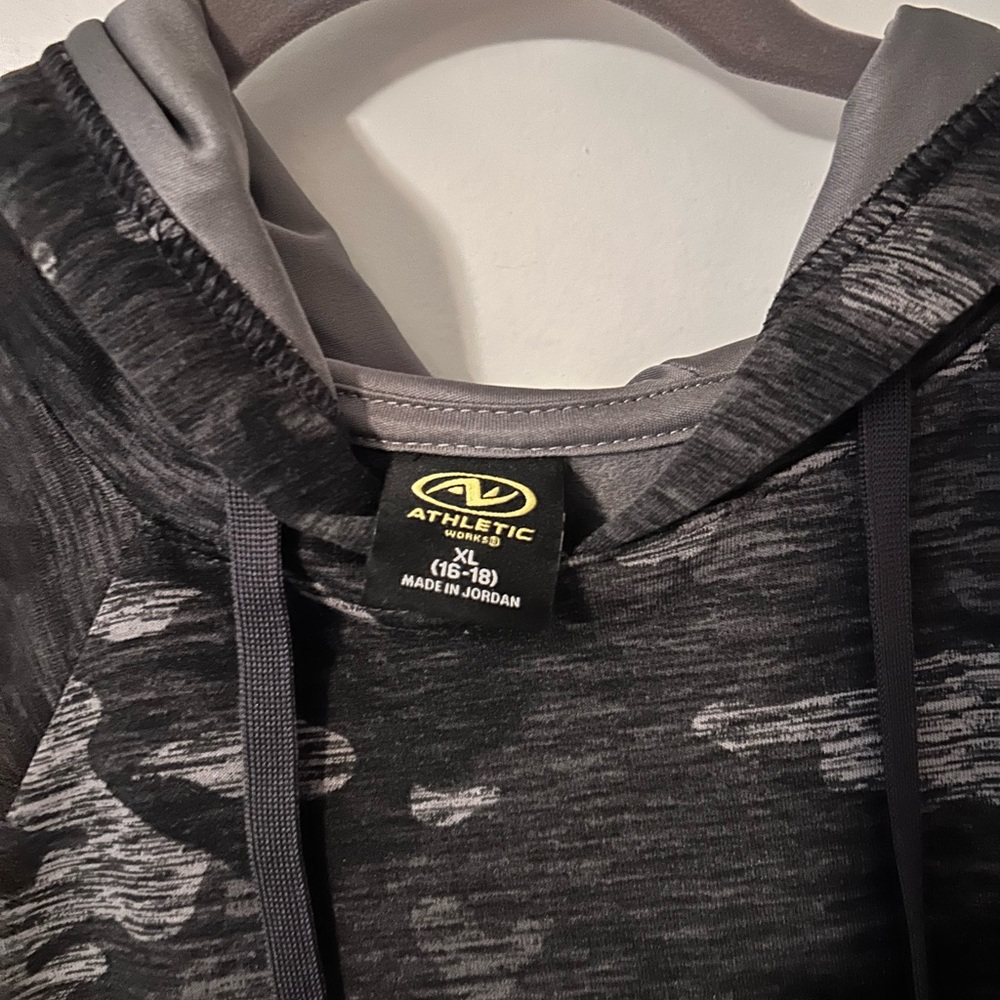Athletic Works Gray Camouflage Hoodie